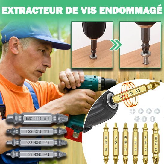 Extracteur de vis - ScrewExtractor™ - Astuces brico