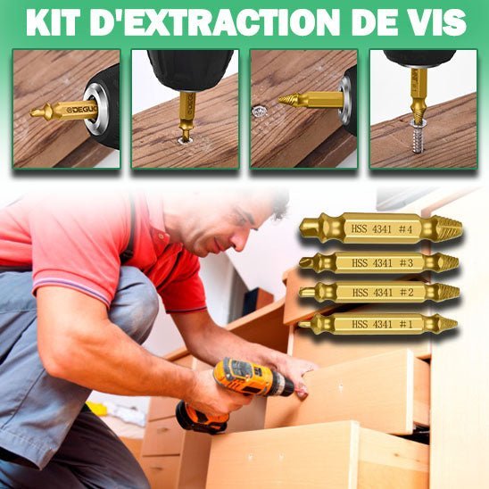 Extracteur de vis - ScrewExtractor™ - Astuces brico